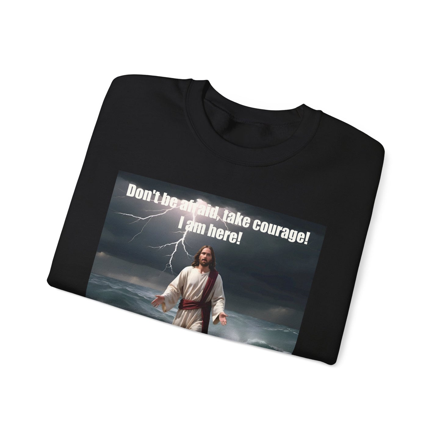 Jesus Walks on Water Unisex Heavy Blend™ Crewneck Sweatshirt