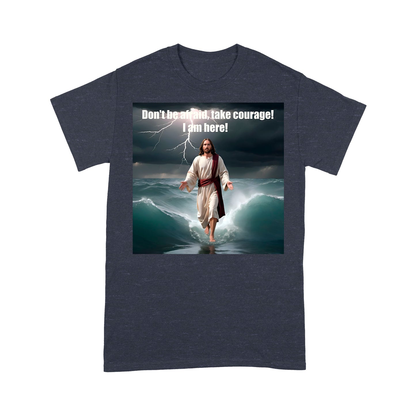 Jesus Walking on Water Unisex Premium T-shirt