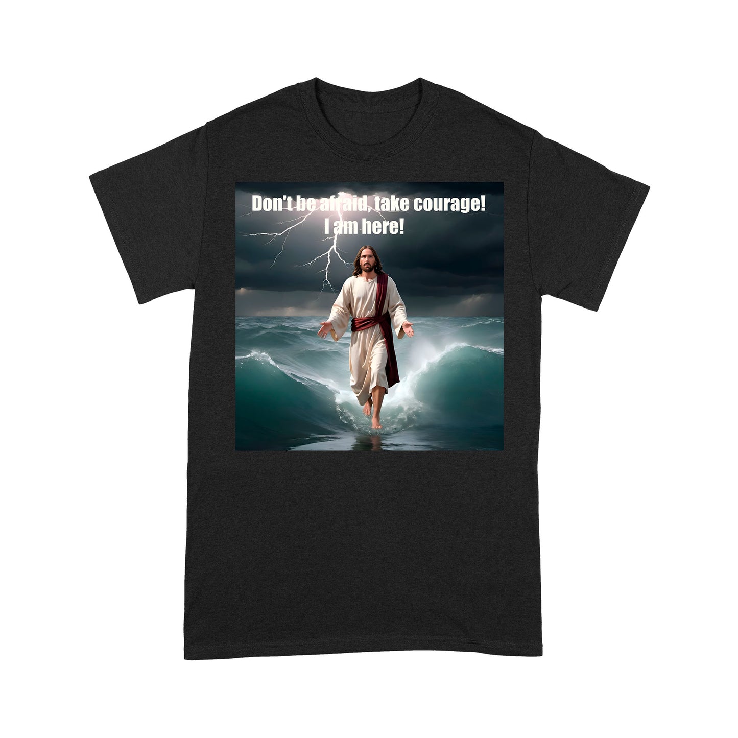 Jesus Walking on Water Unisex Premium T-shirt