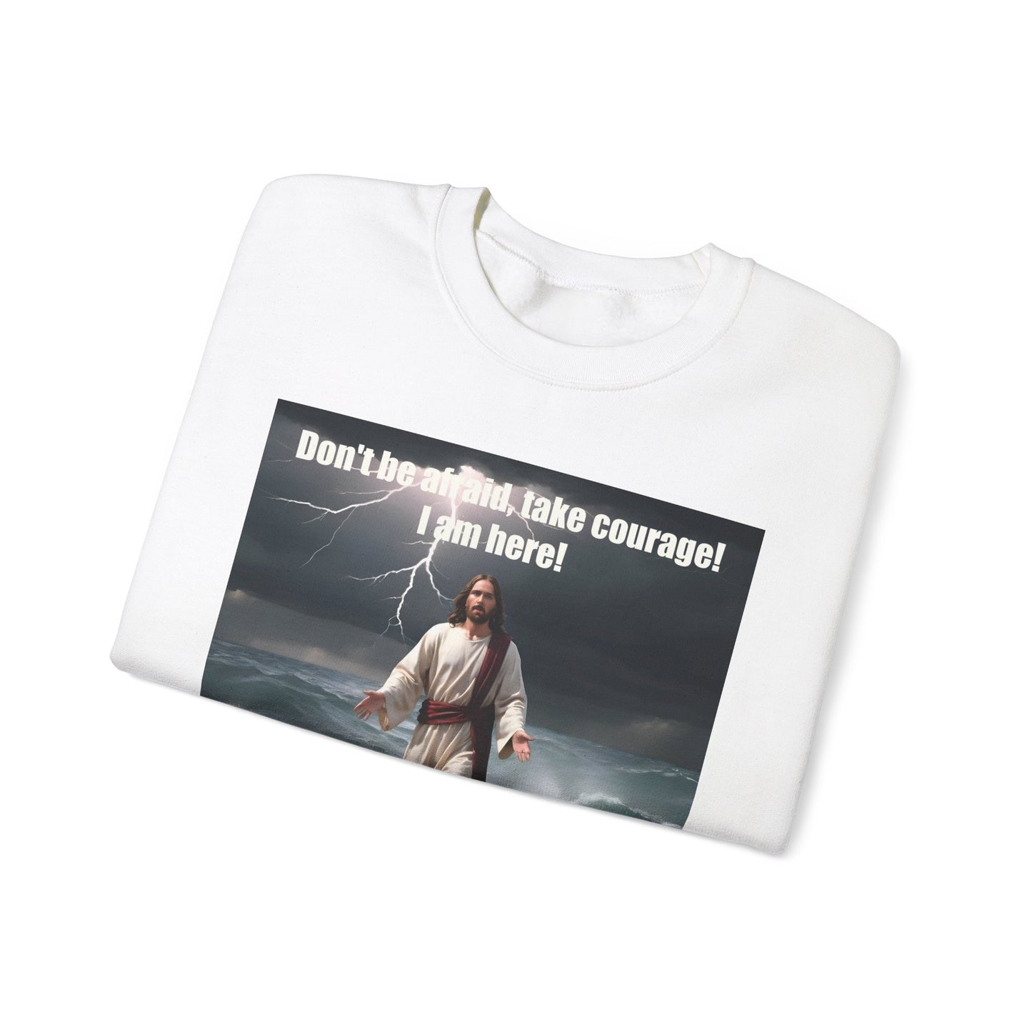 Jesus Walks on Water Unisex Heavy Blend™ Crewneck Sweatshirt
