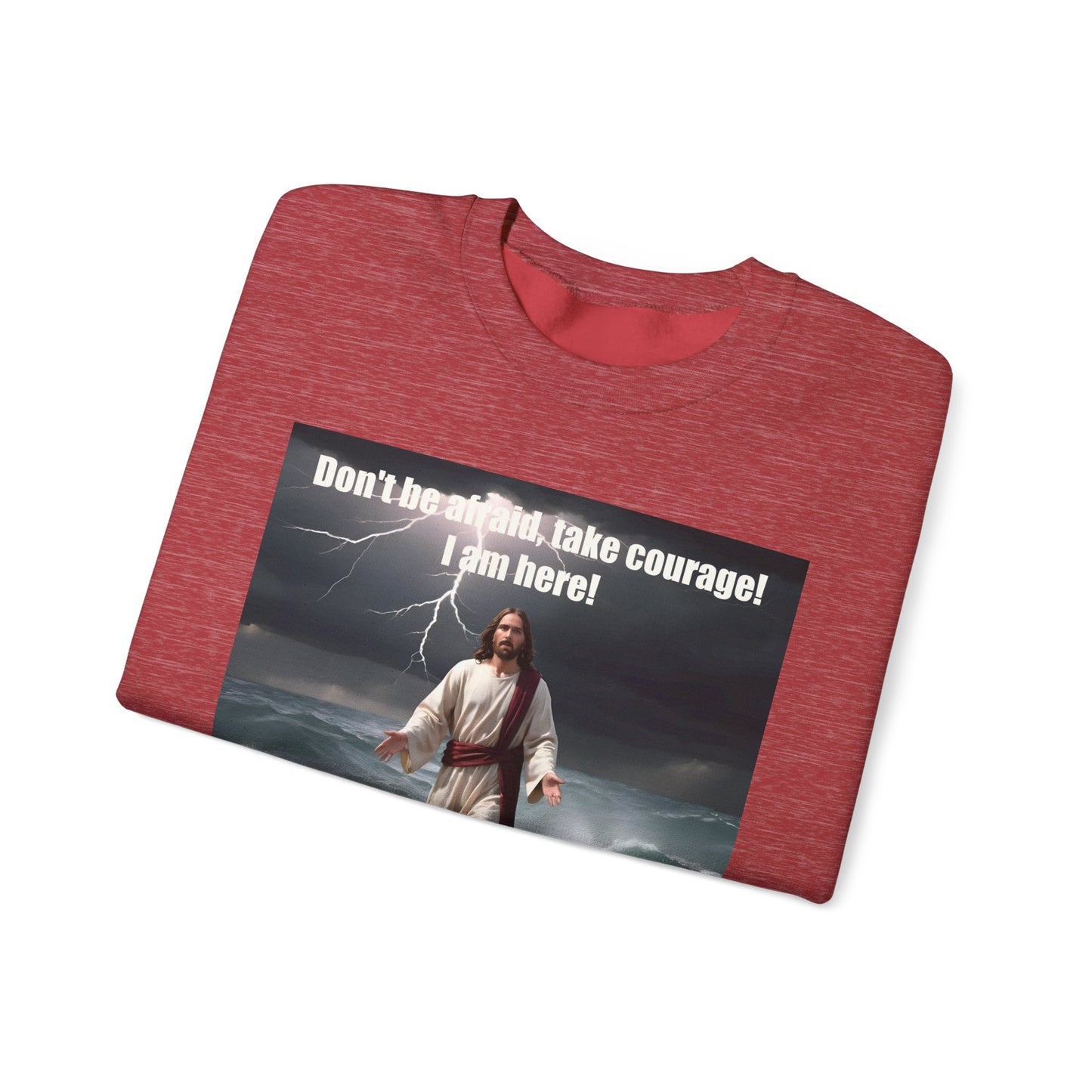 Jesus Walks on Water Unisex Heavy Blend™ Crewneck Sweatshirt