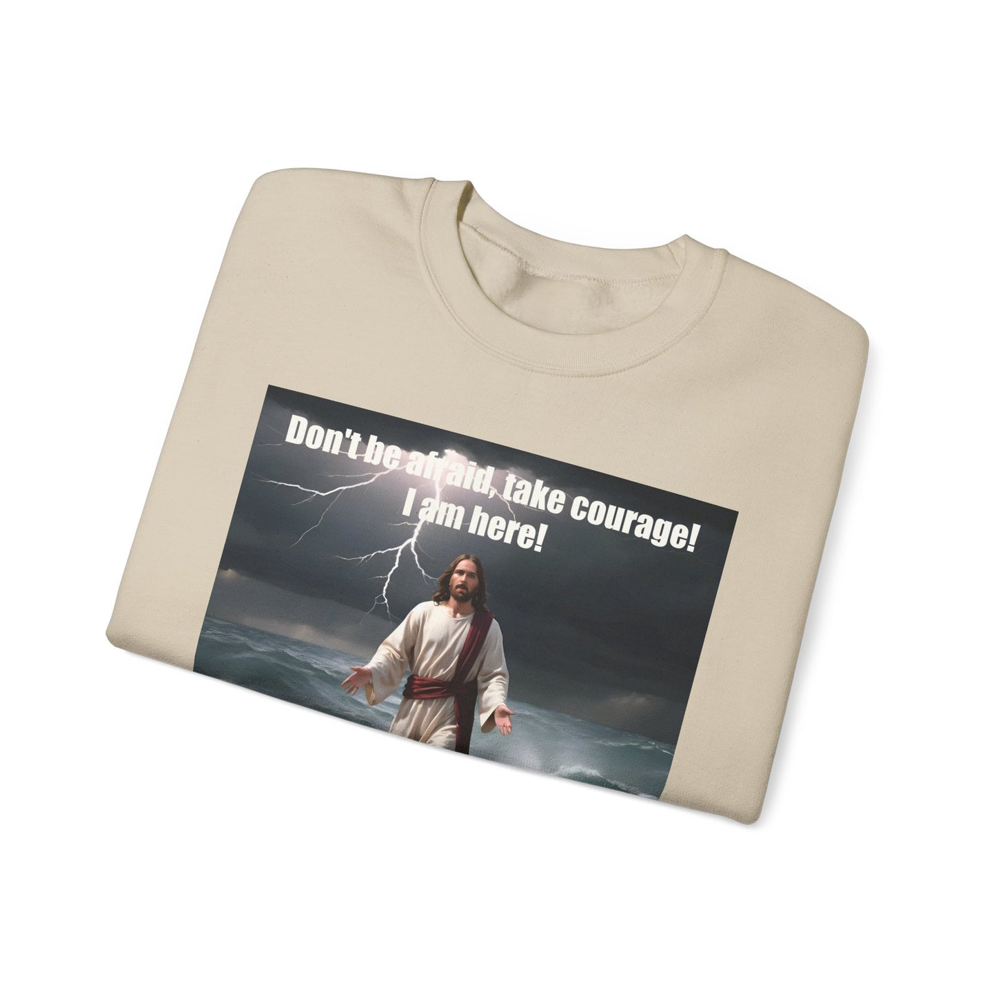 Jesus Walks on Water Unisex Heavy Blend™ Crewneck Sweatshirt