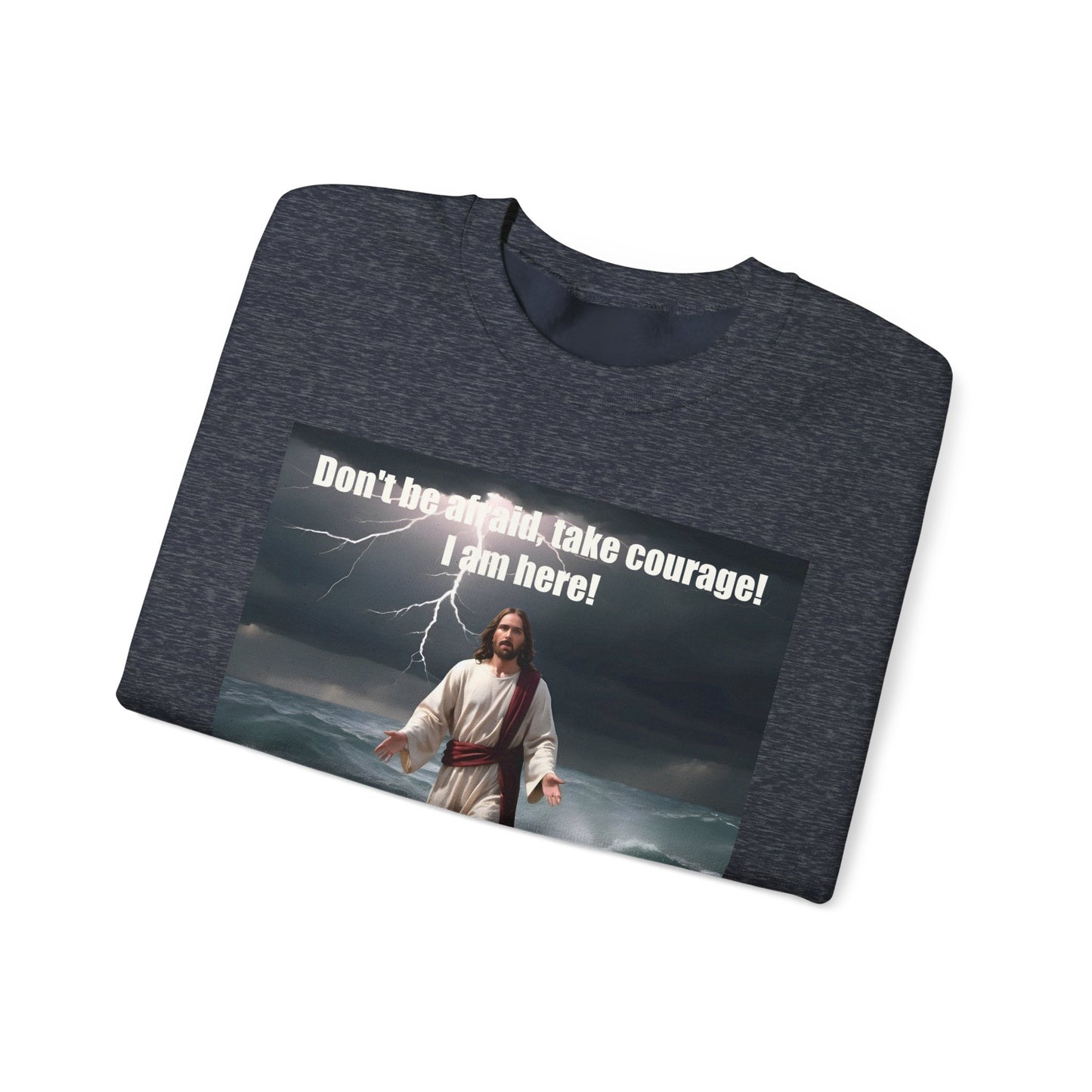 Jesus Walks on Water Unisex Heavy Blend™ Crewneck Sweatshirt