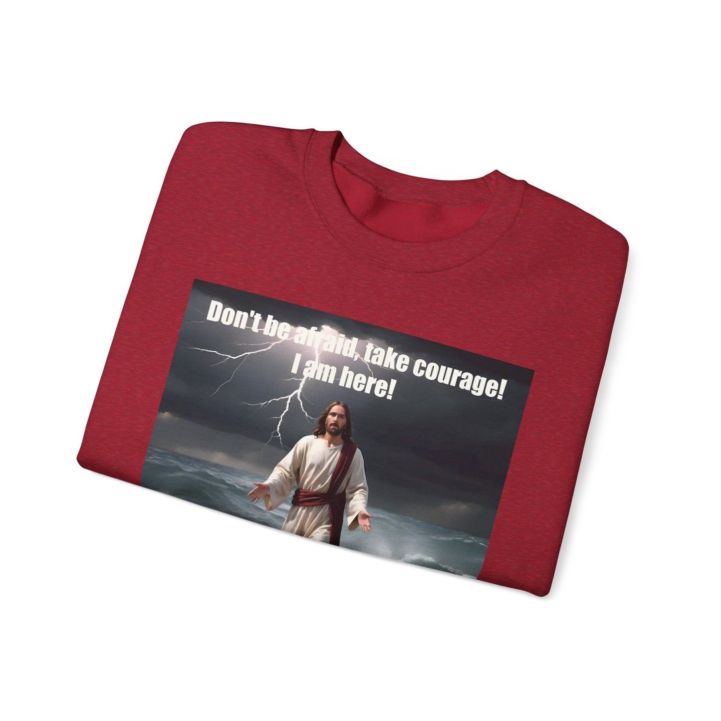 Jesus Walks on Water Unisex Heavy Blend™ Crewneck Sweatshirt