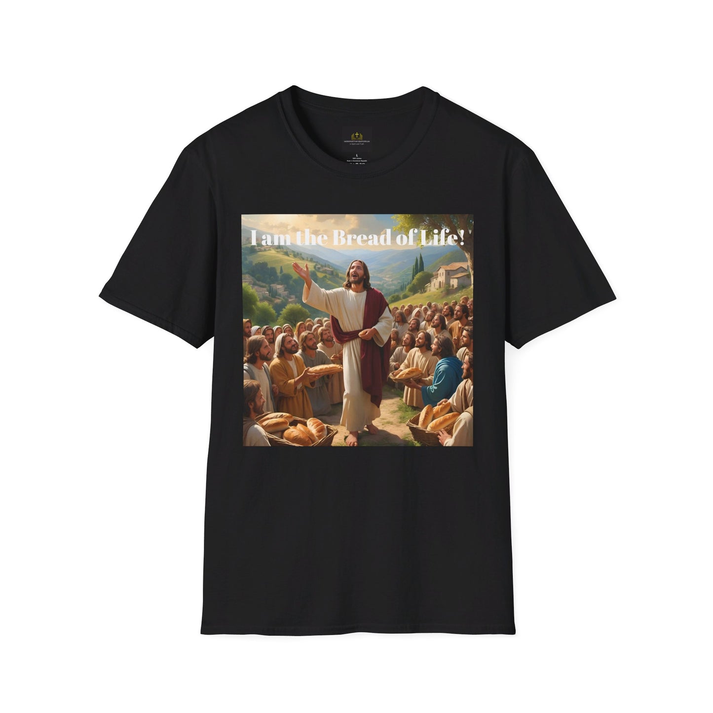 Jesus feeds the 5000 Unisex Softstyle T-Shirt