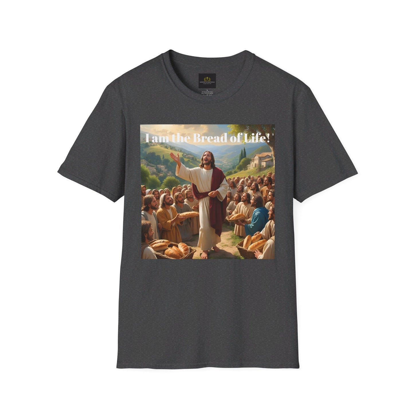 Jesus feeds the 5000 Unisex Softstyle T-Shirt