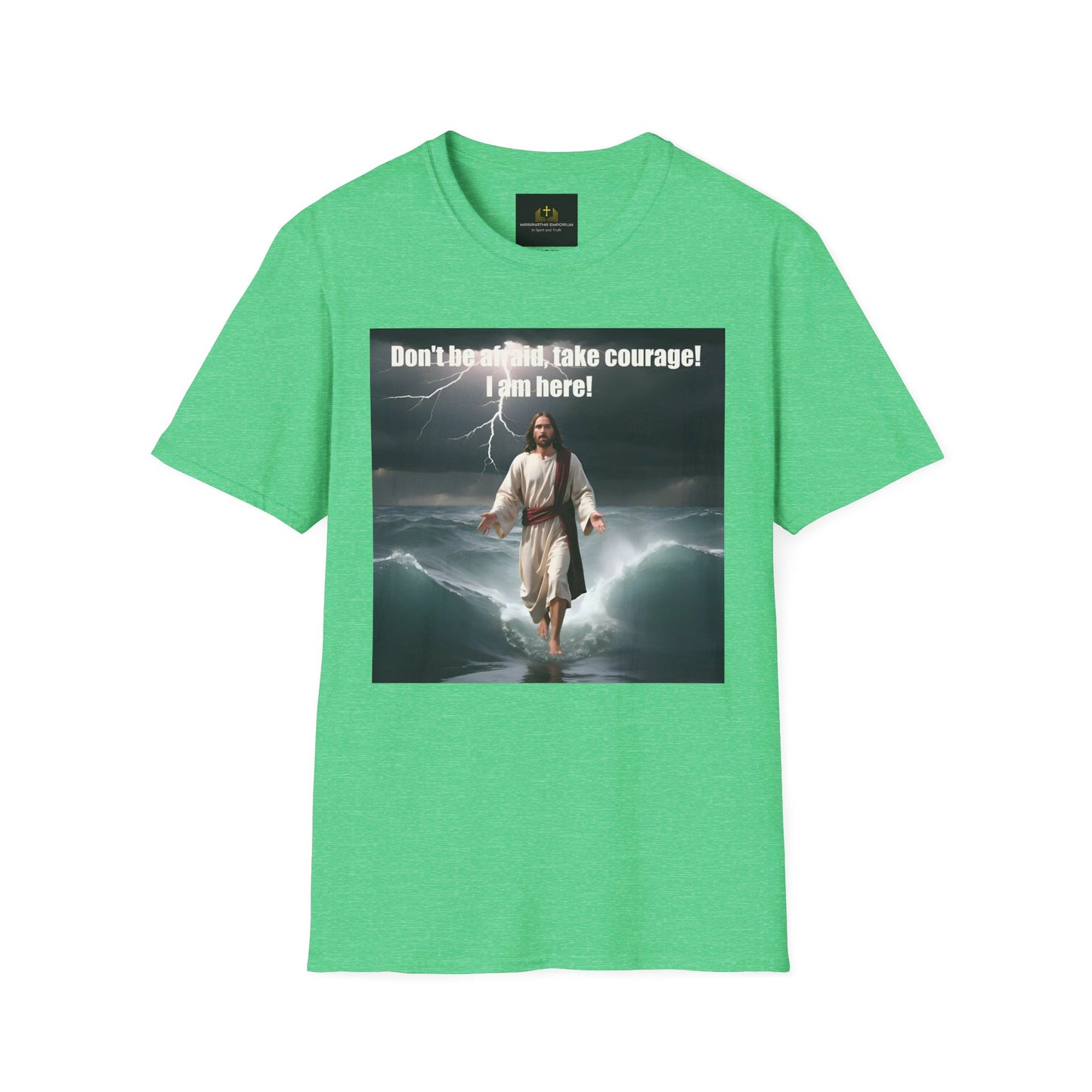 Jesus Walking on Water Unisex Softstyle T-Shirt