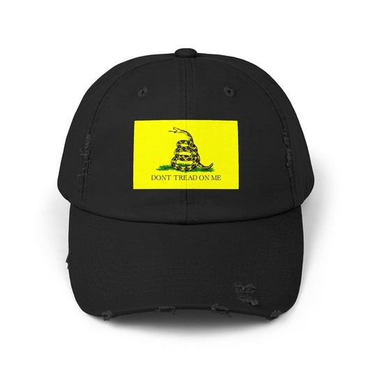 Gadsden Flag Dont tread on me Unisex Distressed Cap