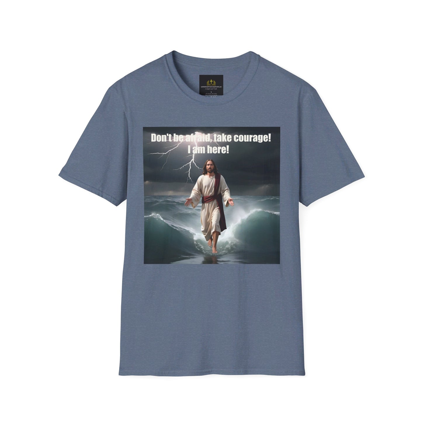 Jesus Walking on Water Unisex Softstyle T-Shirt