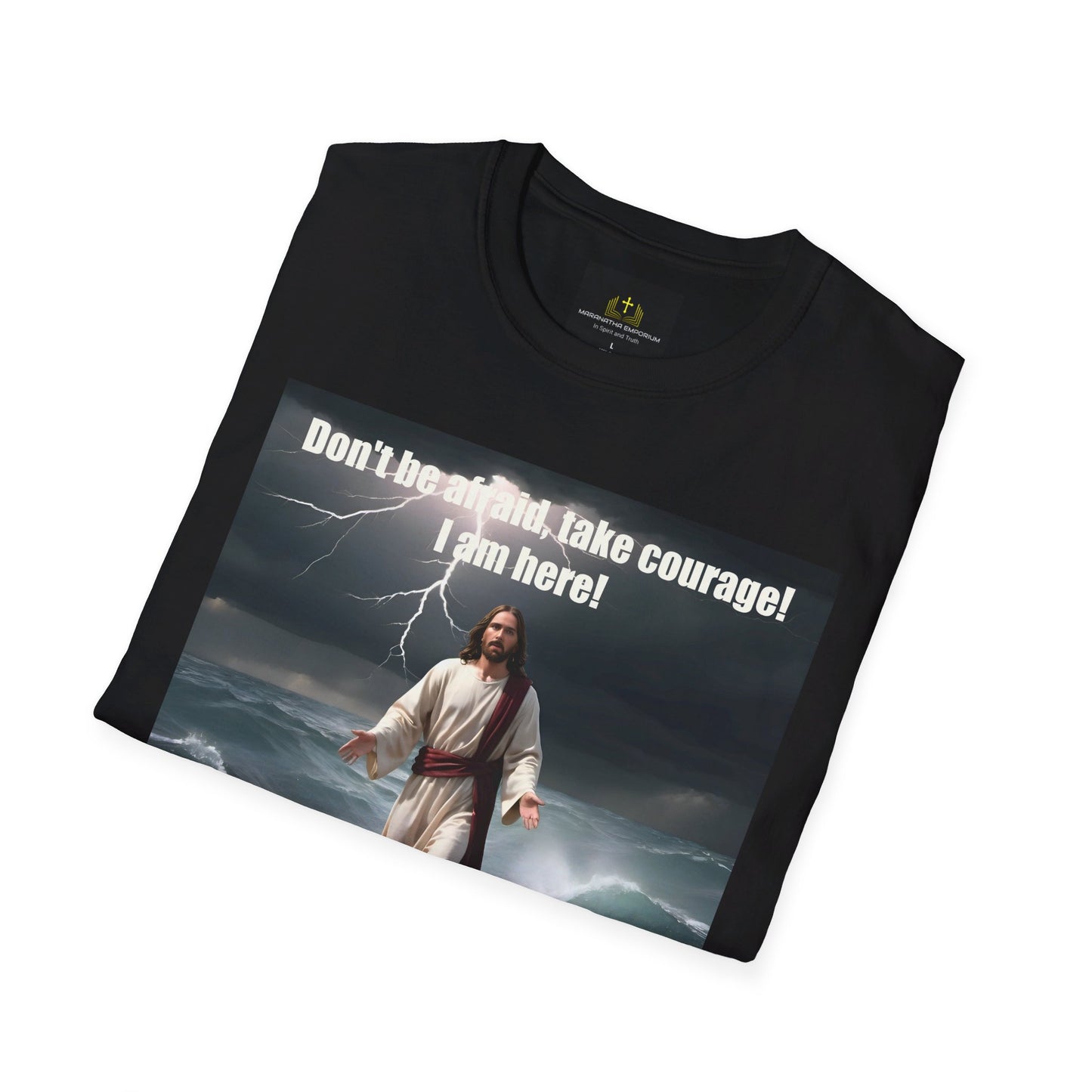 Jesus Walking on Water Unisex Softstyle T-Shirt