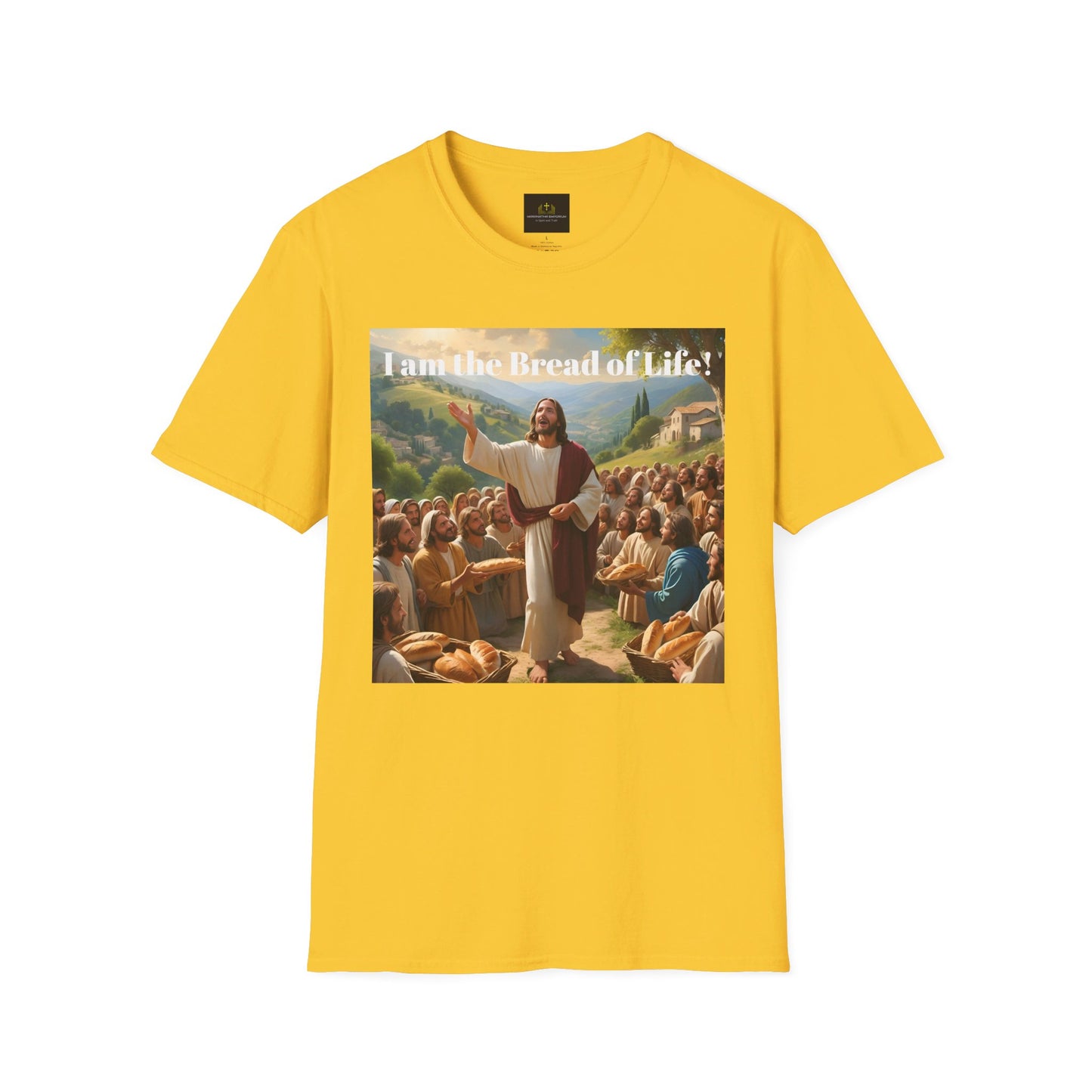 Jesus feeds the 5000 Unisex Softstyle T-Shirt