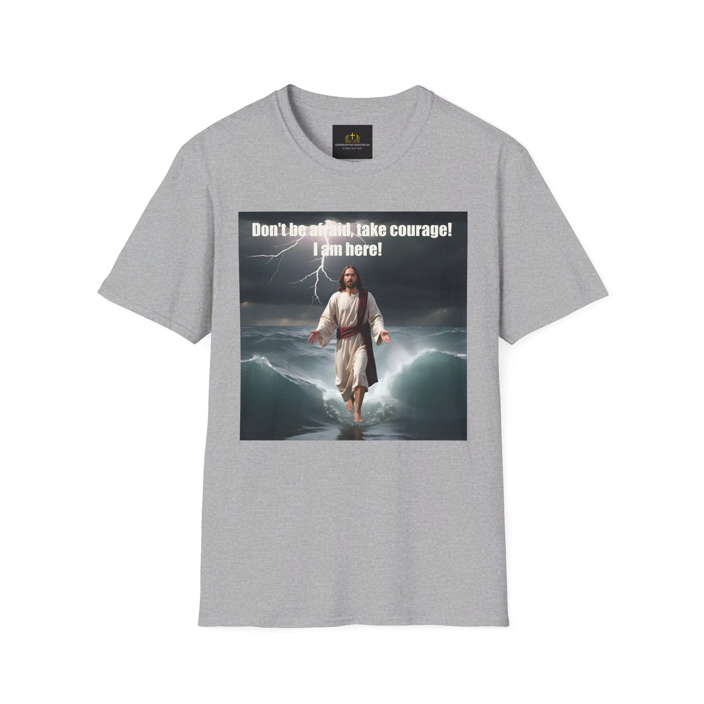 Jesus Walking on Water Unisex Softstyle T-Shirt