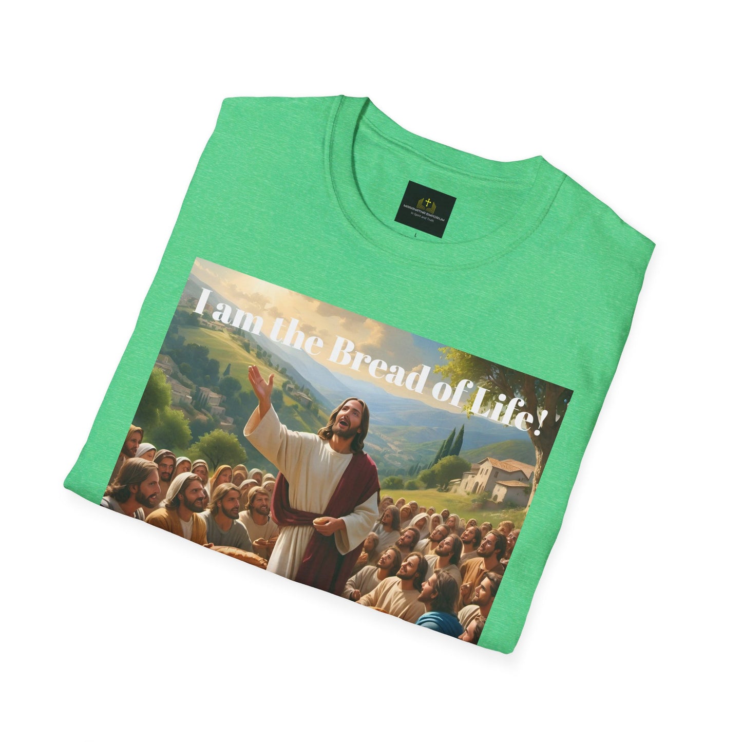 Jesus feeds the 5000 Unisex Softstyle T-Shirt