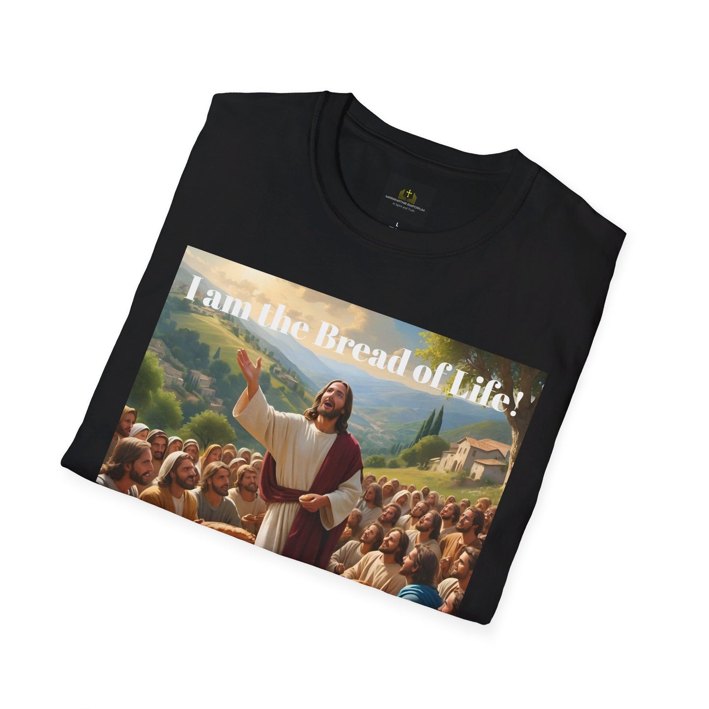 Jesus feeds the 5000 Unisex Softstyle T-Shirt