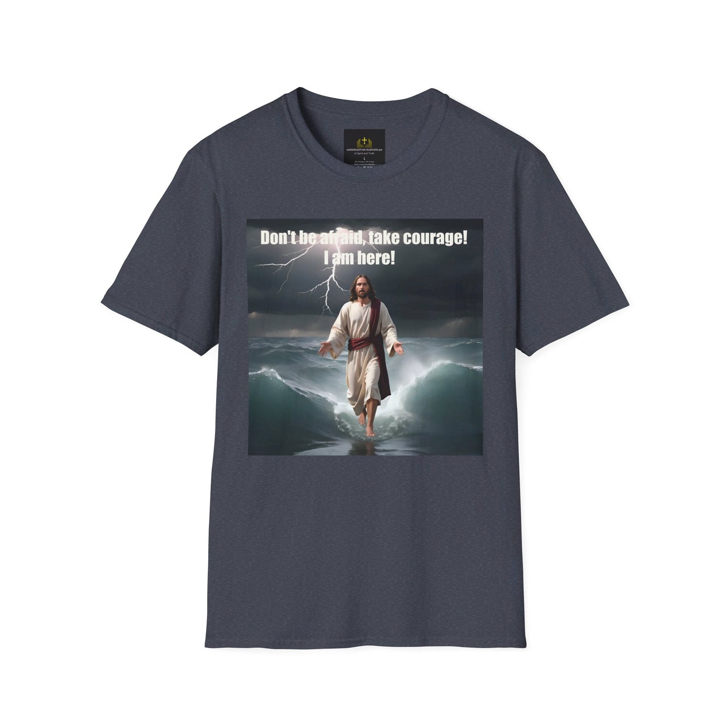 Jesus Walking on Water Unisex Softstyle T-Shirt