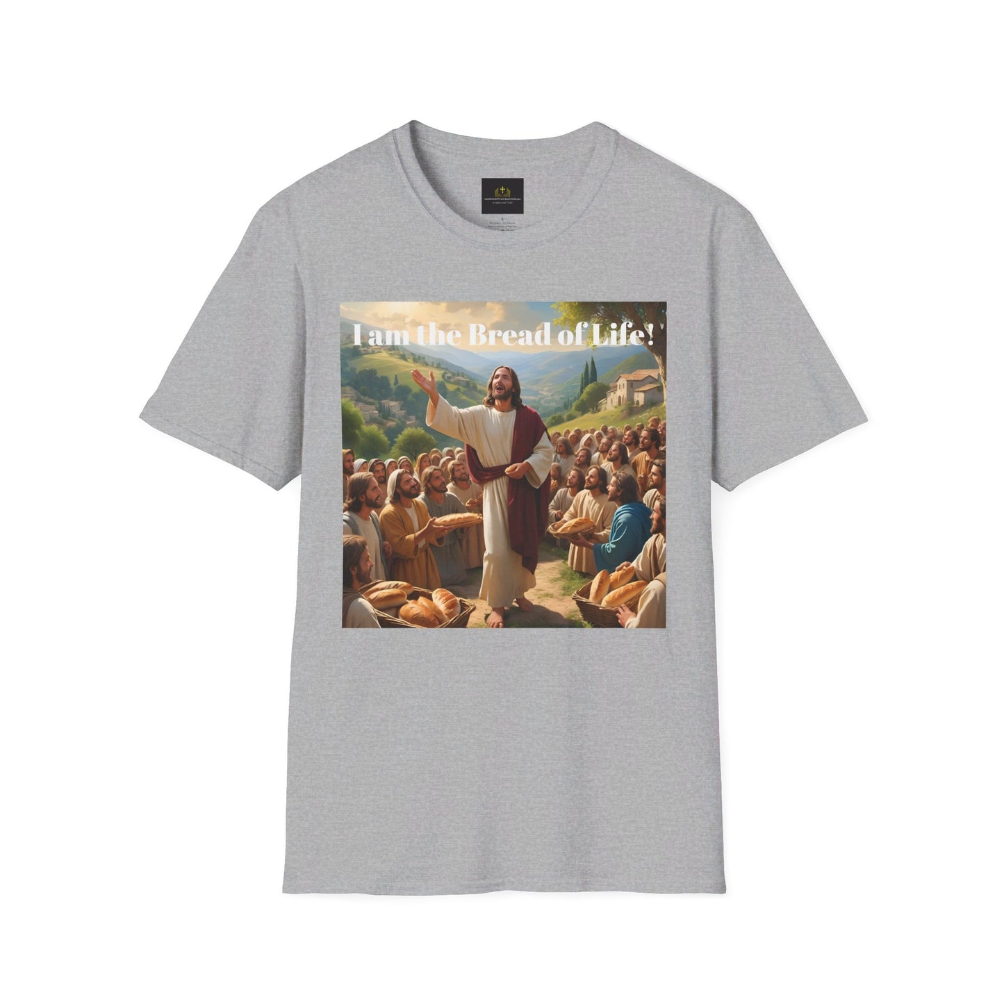 Jesus feeds the 5000 Unisex Softstyle T-Shirt