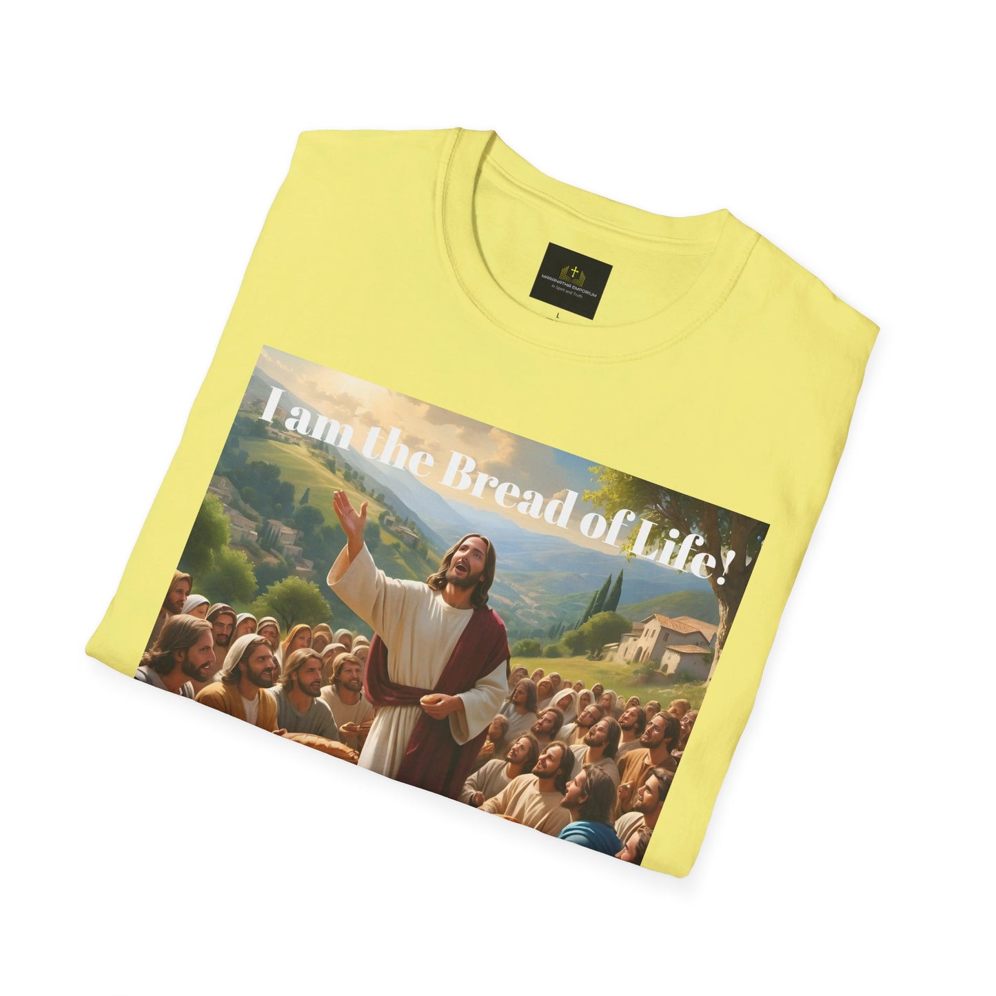 Jesus feeds the 5000 Unisex Softstyle T-Shirt