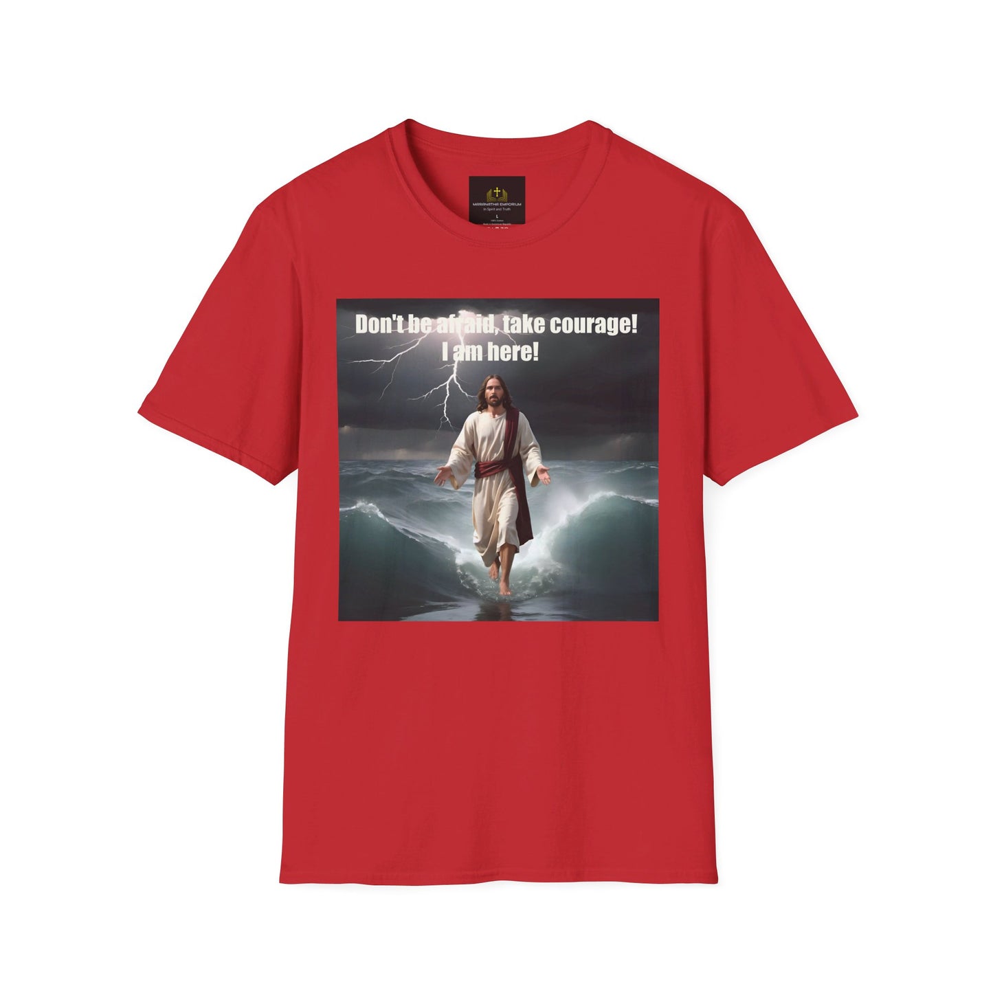 Jesus Walking on Water Unisex Softstyle T-Shirt