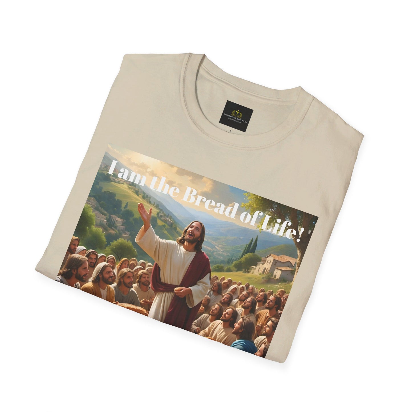 Jesus feeds the 5000 Unisex Softstyle T-Shirt