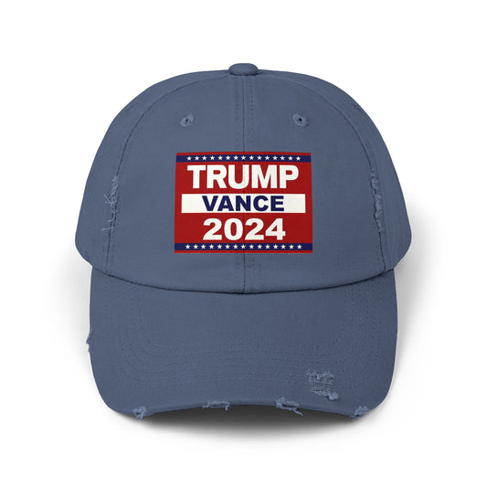 Trump Vance 2024 Political Campaign Unisex Distressed Cap